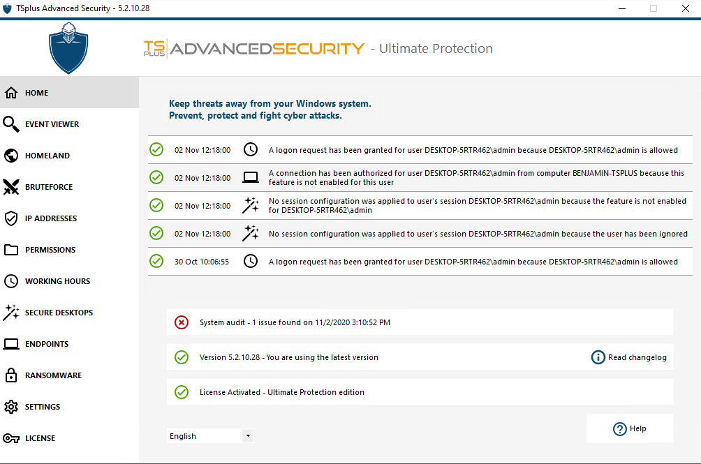 TSplus configuration download