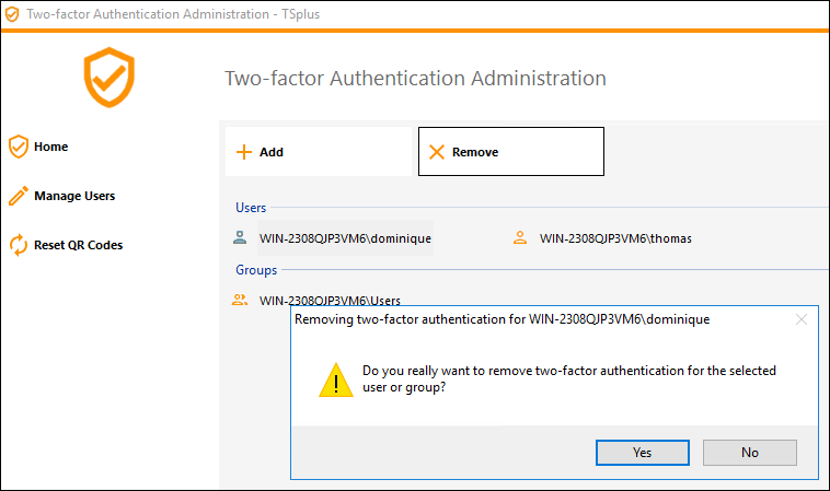 TSplus two factor authentication download