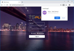 TSplus browser download
