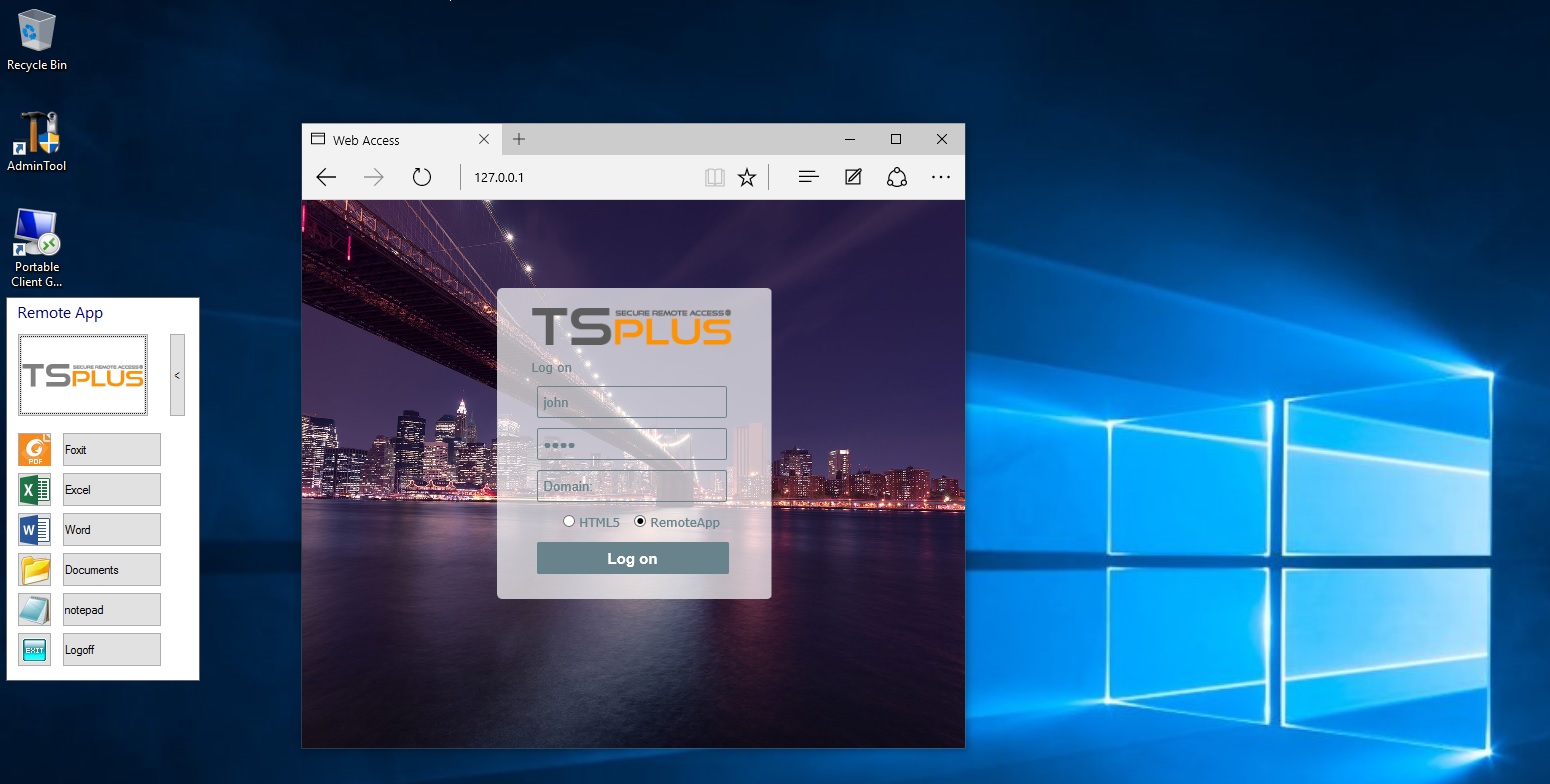 download TSplus remote desktop #1 Trusted by 30,000+ Companies