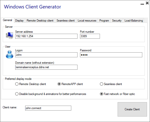 TSplus client connect pricing