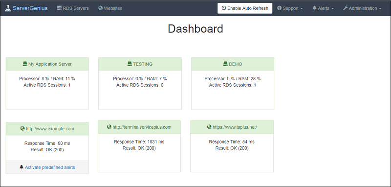 TSplus customer portal pricing