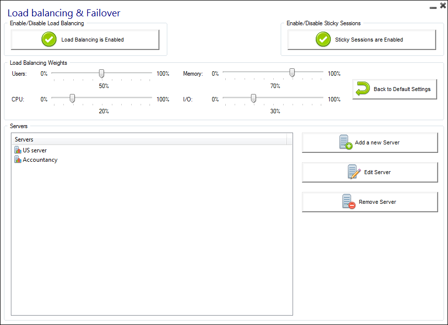 TSplus load balancing pricing