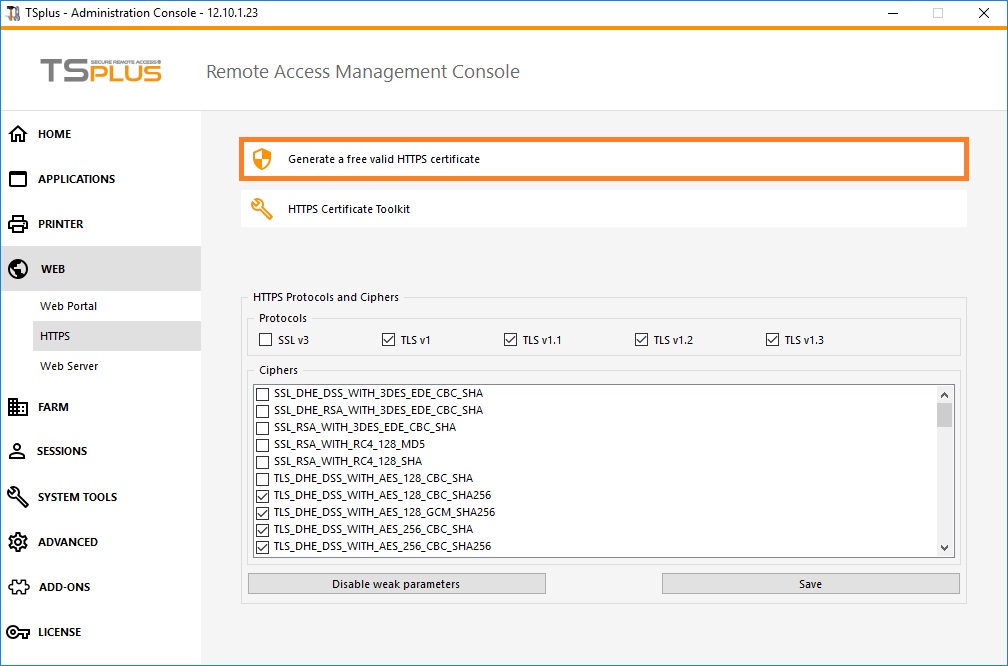 TSplus ssl certificate pricing