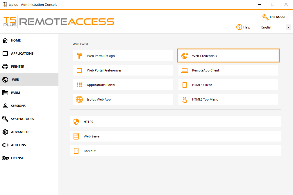 TSplus web credentials pricing