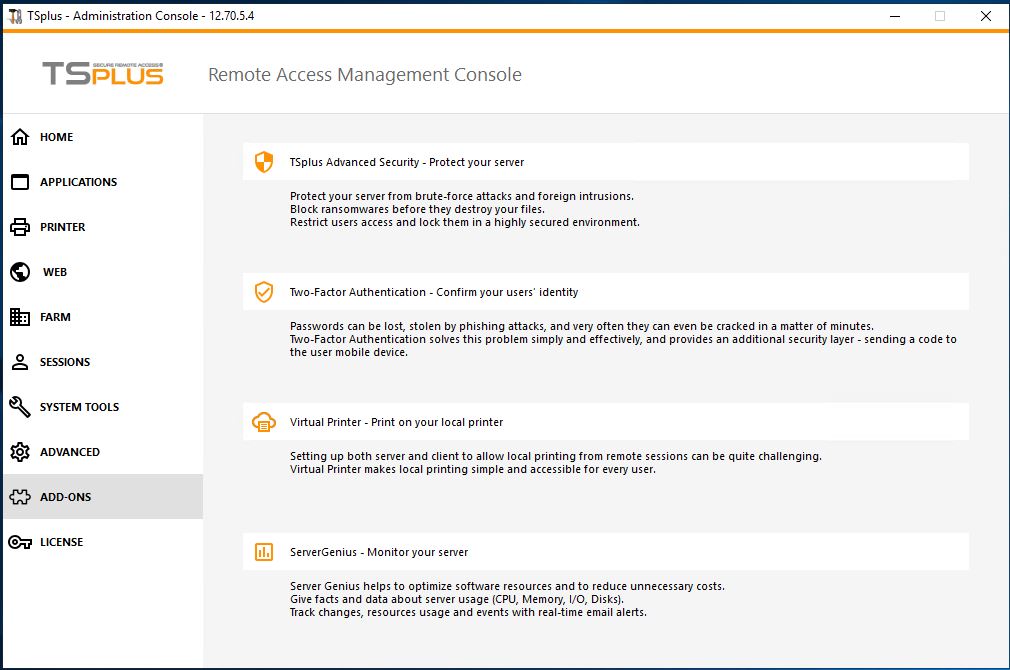 TSplus virtual printer client download