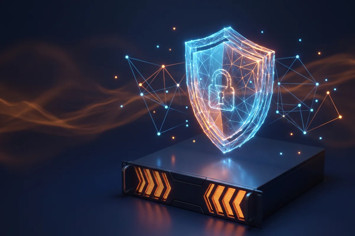 A shield protecting a remote desktop server, the built-in security layer to expect from a strong Citrix alternative